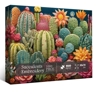 Broderie cactus puzzle de puzzle 1000 pièces